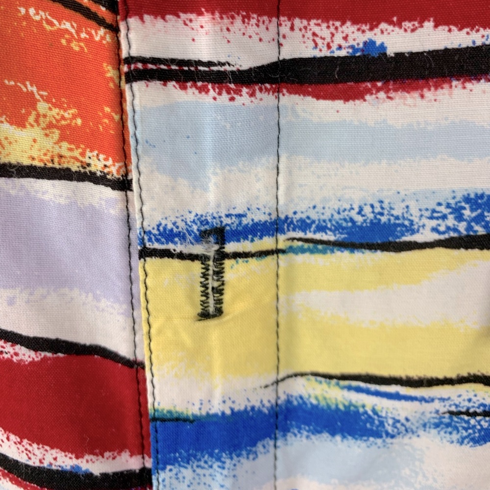 CAFE Styled In Italy Vintage Watercolor Button Down Resortwear Shirt Size S/M - Picture 10 of 11